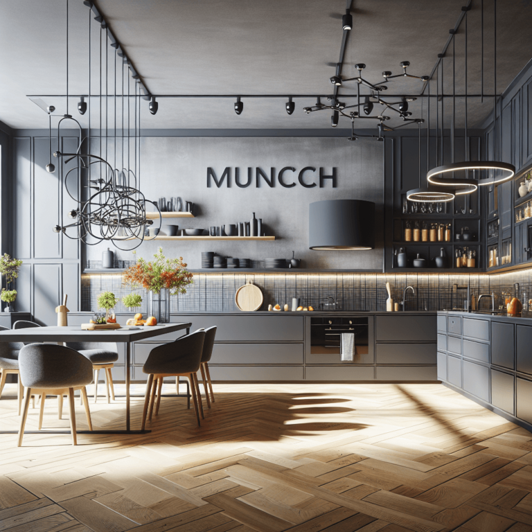 anthrazitfarbene Barrierefreie Küche-München
