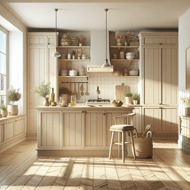 beige Küche im Bauernhausstil-München