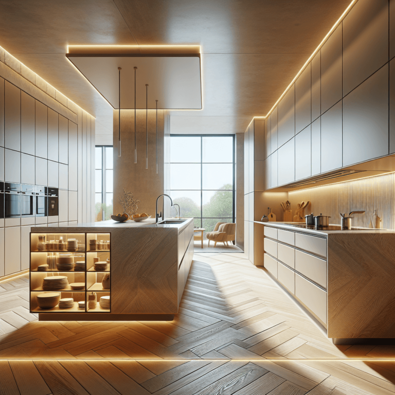 beige Küche in L-Form-München