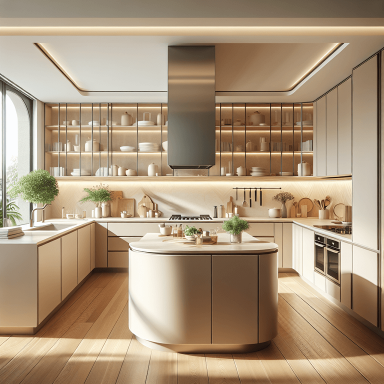 beige Küche in U-Form-München