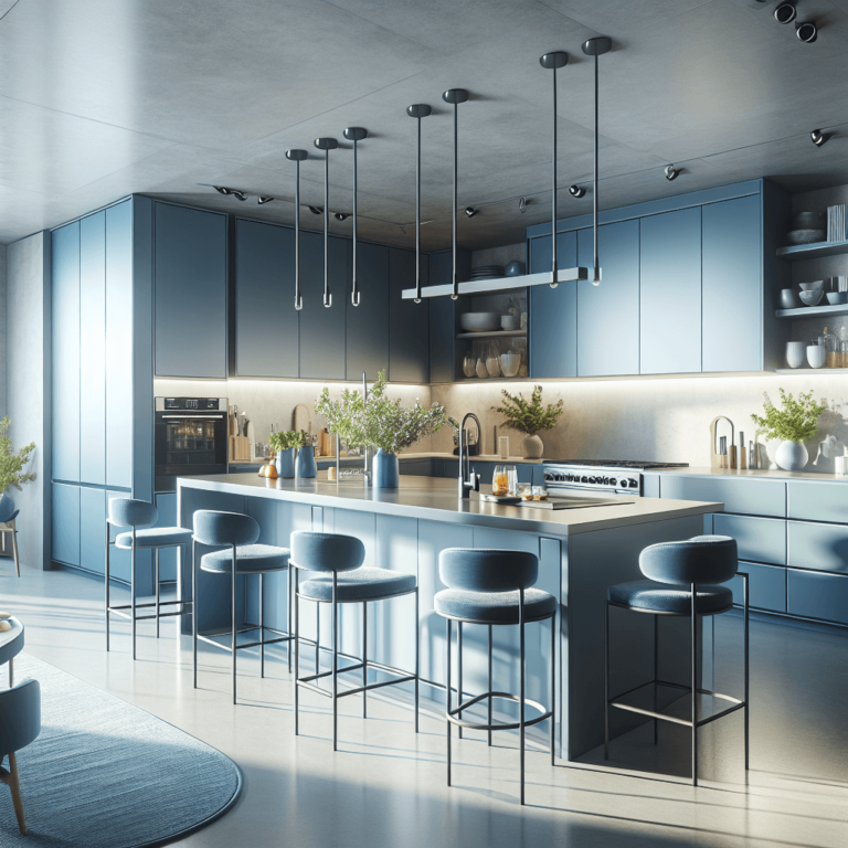 blaugraue Design Küche-München