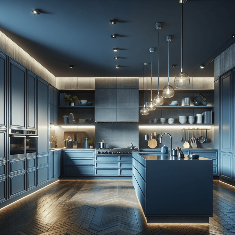 blaugraue Komplett Küche-München