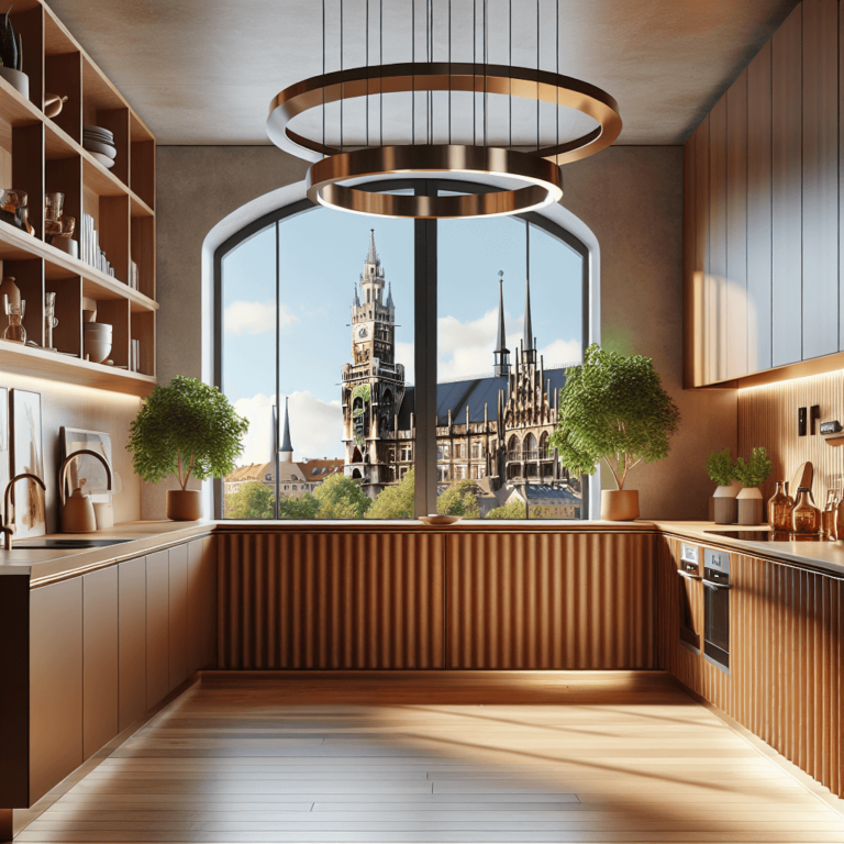 braune Barrierefreie Küche-München