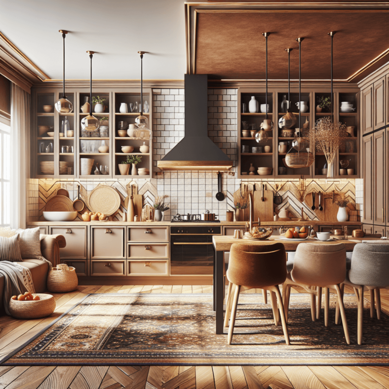 braune Boho Style Küche-München