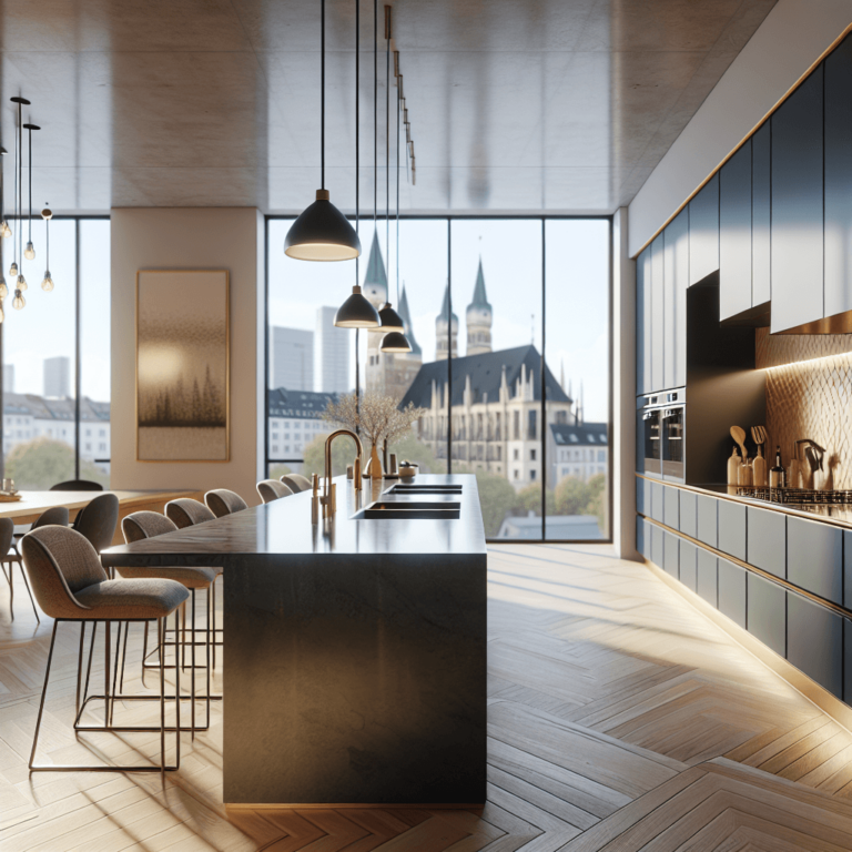 braune Design Küche-München