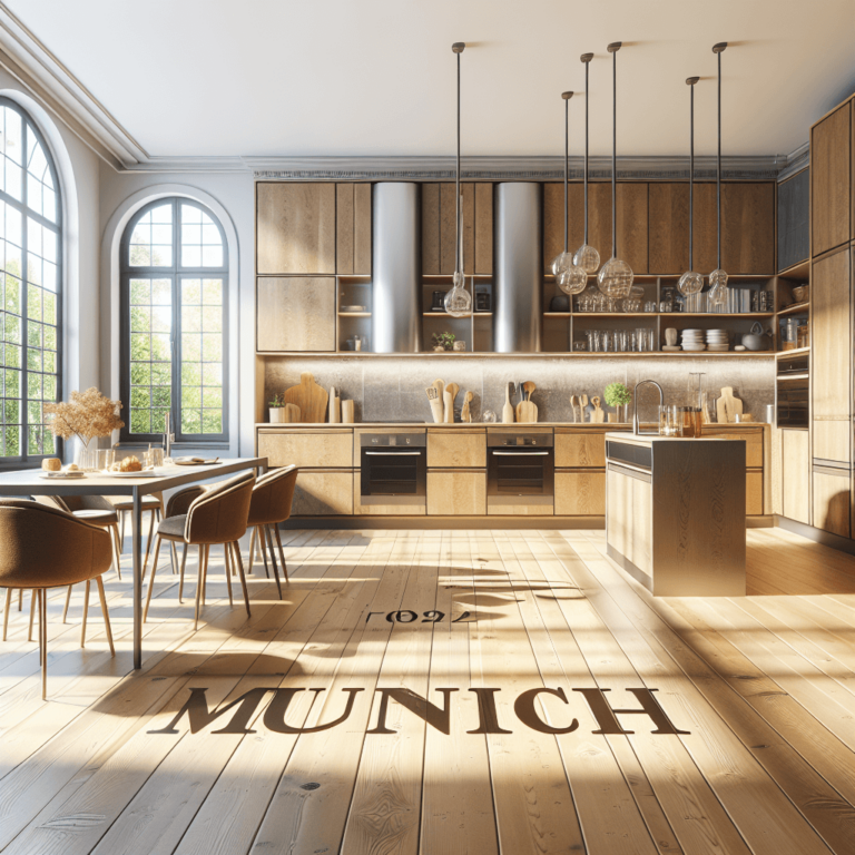 braune Einbauküche-München