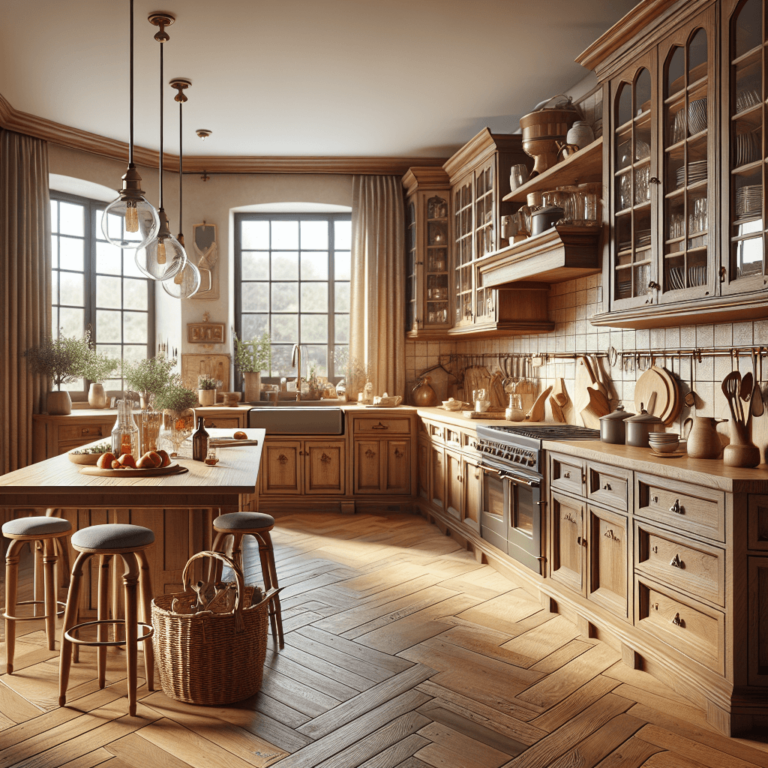 braune Landhausküche-München