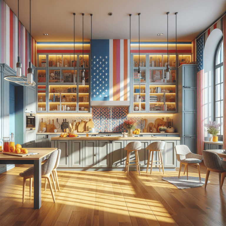 bunte Amerikanische Küche-München