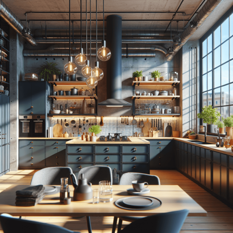 bunte Industrielle Küche-München