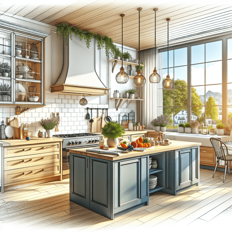 bunte Küche im Bauernhausstil-München