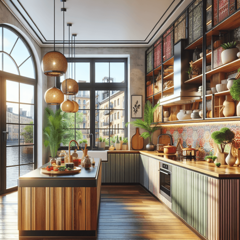 bunte Küche im asiatischen Stil-München