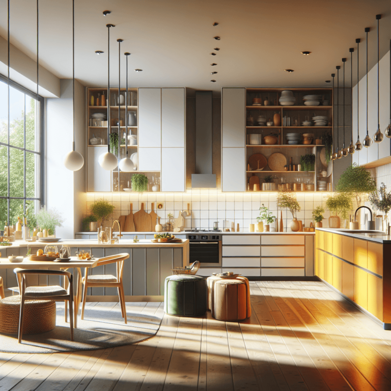 bunte Küche im skandinavischen Stil-München