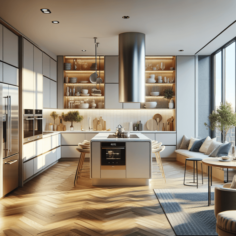 bunte Küche in U-Form-München