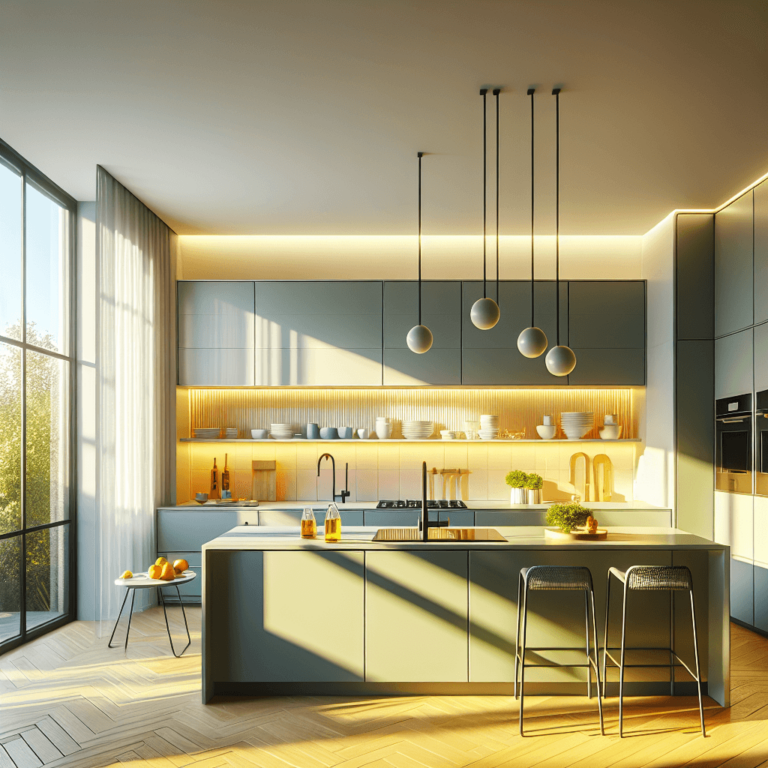 bunte Minimalismus Küche-München