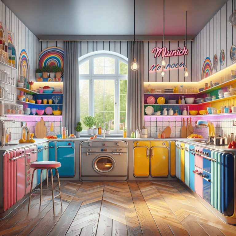 bunte Retro Küche-München