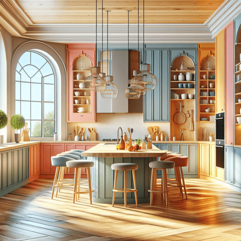 bunte mehrzeilige Küche-München