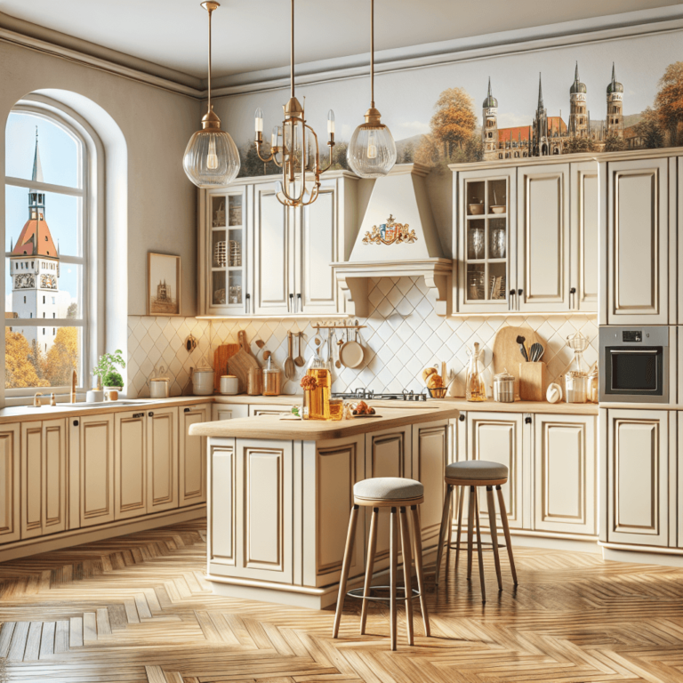 cremefarbene Anrichte Küche-München