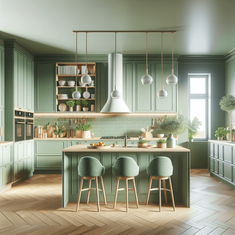 grüne Einbauküche-München