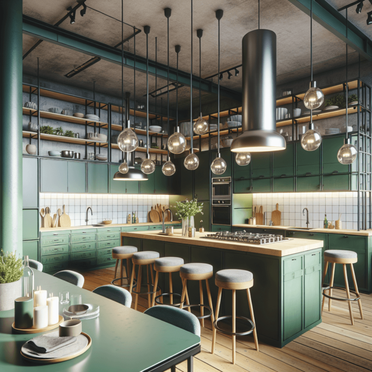 grüne Industrielle Küche-München