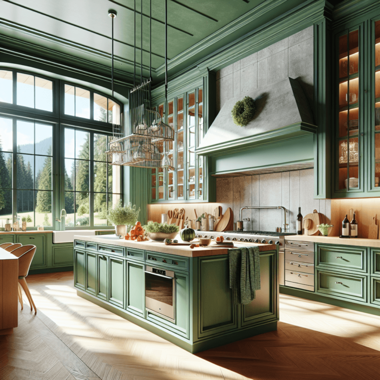 grüne Landhausküche-München
