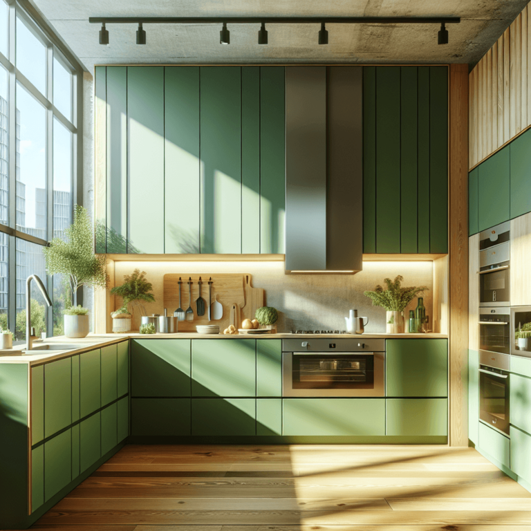 grüne Modulare Küche-München
