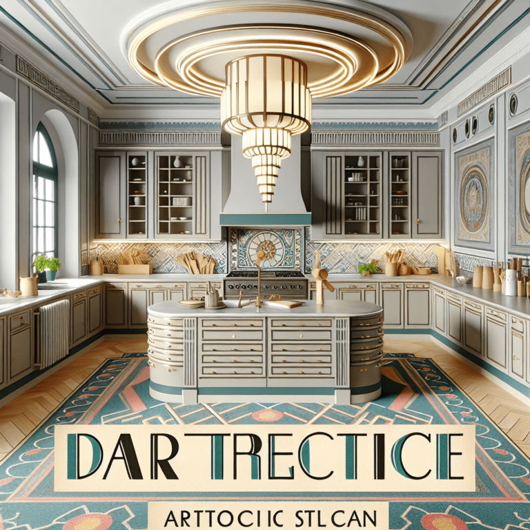 hochglanz Küche im Art-Deco-Stil-München