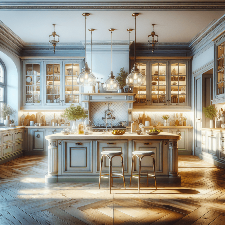 hochglanz Küche im Vintage Chic Stil-München