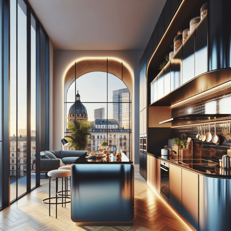 hochglanz Küche in G-Form-München