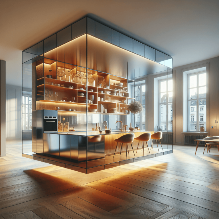 hochglanz Schwebende Küche-München