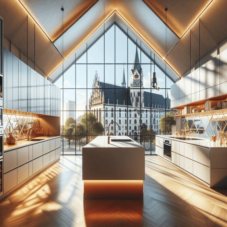 matte Küche für Dachschräge-München