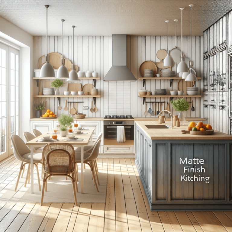 matte Küche im Shabby Chic Stil-München
