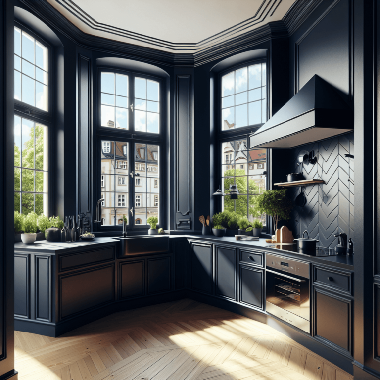 schwarze Eck-Küche-München