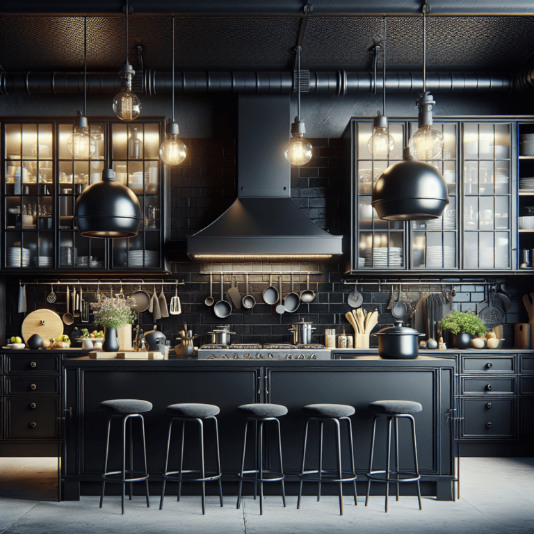 schwarze Industrial Style Küche-München