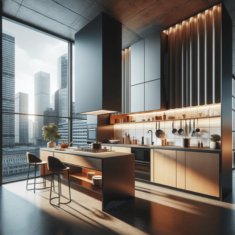 schwarze Minimalismus Küche-München