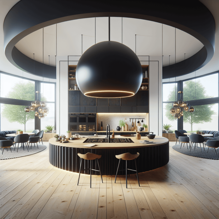 schwarze Rondell Küche-München