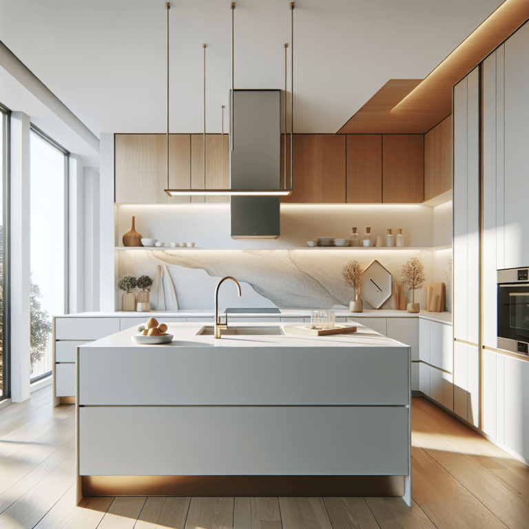 weiße Anrichte Küche-München