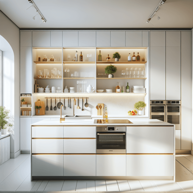 weiße Einbauküche-München