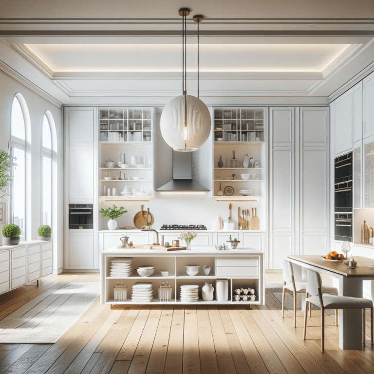 weiße Küche im asiatischen Stil-München