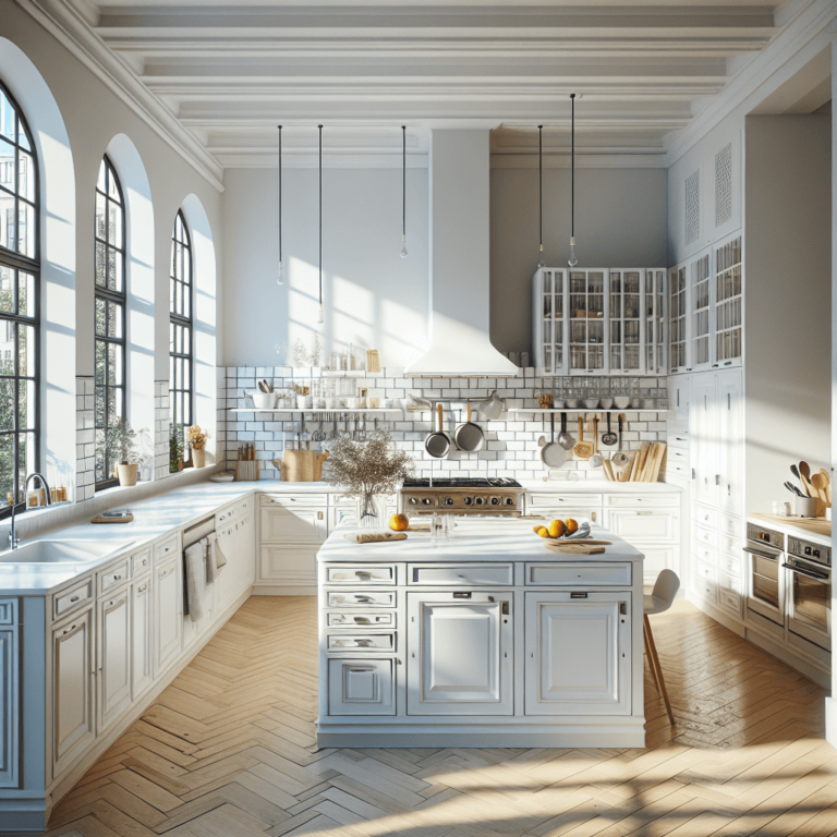 weiße Retro Küche-München